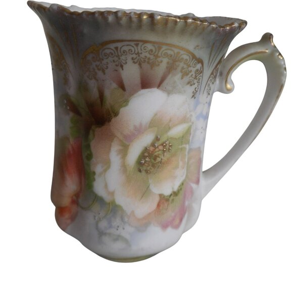 Vintage R S Prussia Chocolate Teapot with 6 cups Floral Roses - Picture 7 of 16